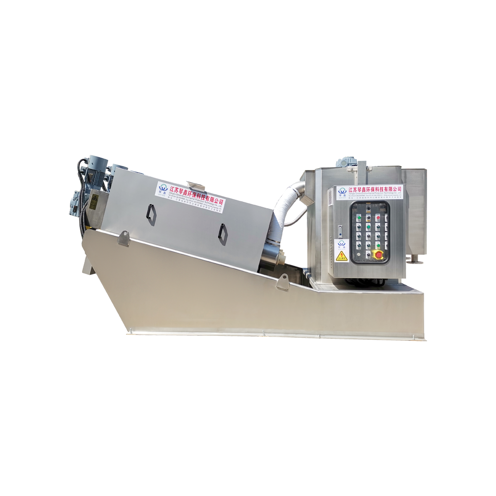 Environ l'assèchement automatique des boues spirales à vis d'assèchement Machine d'assèchement QXDL-303